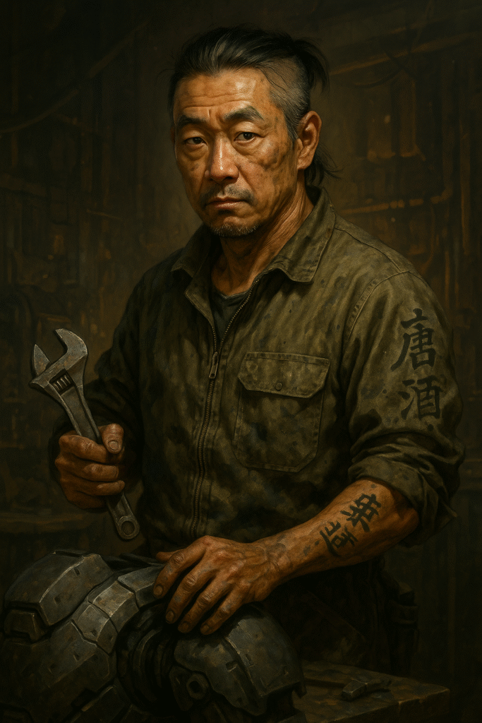 Shin 'Briggs' Ito, Weapons and Systems Engineer for the Devil’s Raiders strike team in Red Depths: A Striker’s Path