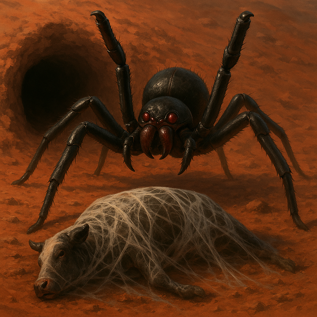 Mutated Tunnel Spider of Mars from Red Depths - A Striker's Path novel
