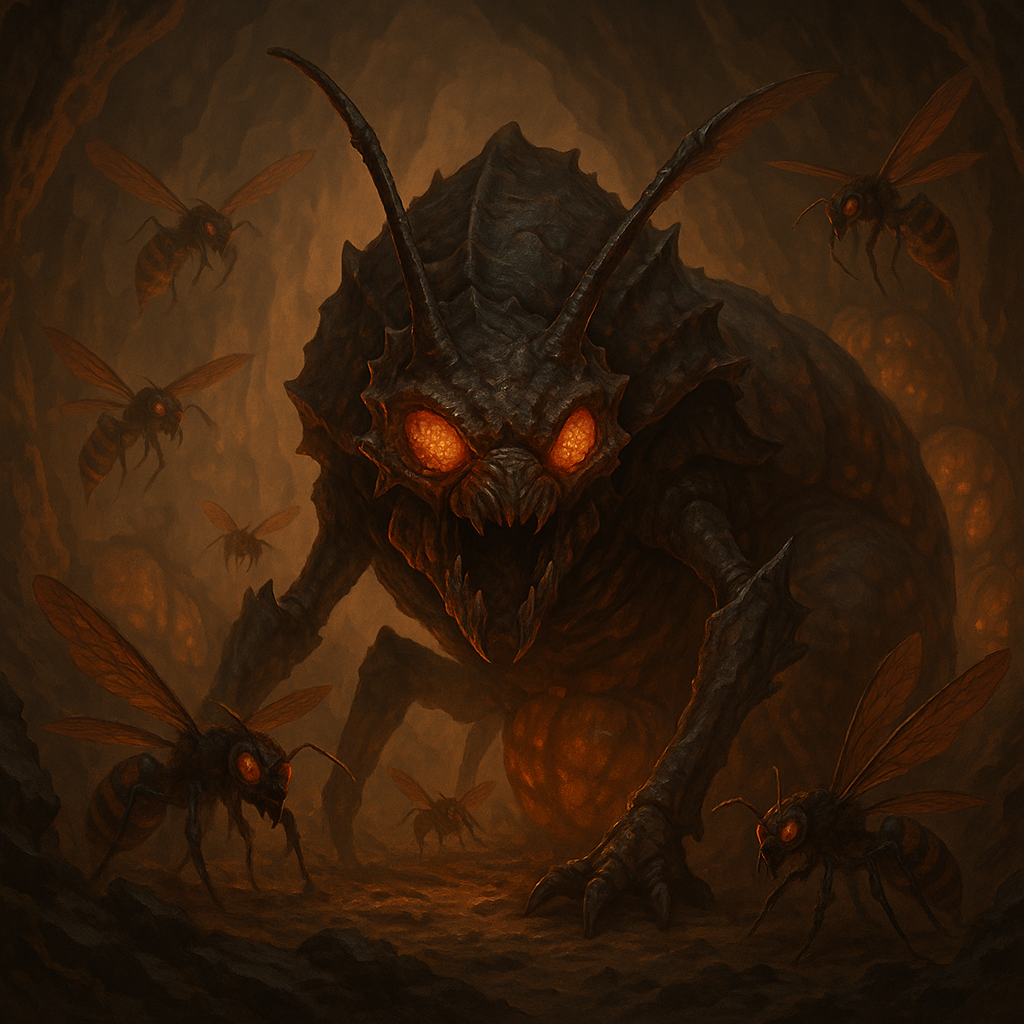 Mutated Wasp Queen found in the caverns of Mars from Red Depths - A Striker's Path novel