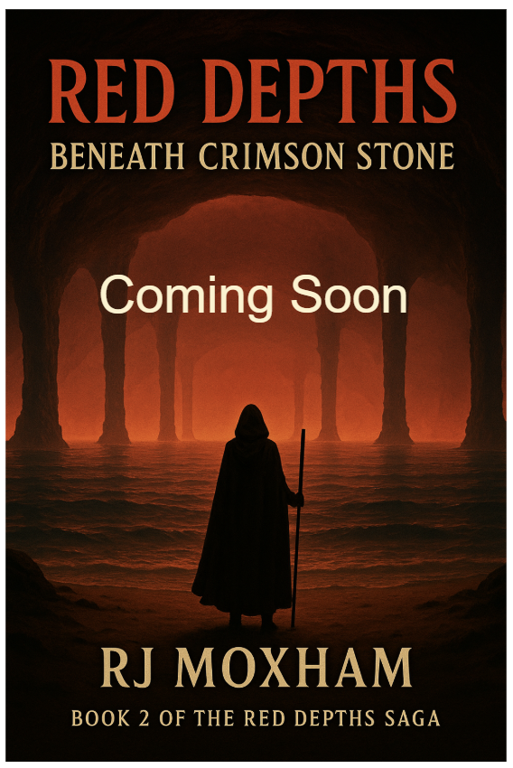 Book 2 of the Red Depths Saga by RJ Moxham, an epic sci-fi adventure set beneath Mars.